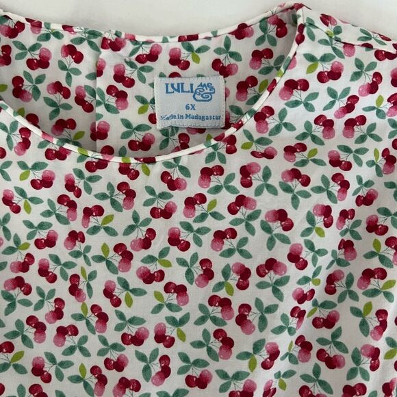 Luli & Me cherry berry smocked dress size 6X
New No Tag 100% Cotton - Picture 5 of 5